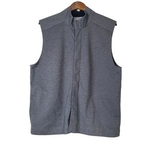 Doc & Amelia by Cintas Men's Vest Heather Gray Full Zipper Front Size Large